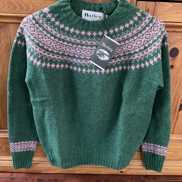 Harley of Scotland Wool Fair Isle Sweater - Picture 3 of 5